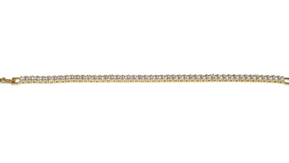 Isabel tennis bracelet gold