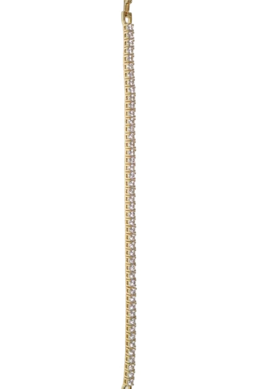 Isabel tennis bracelet gold