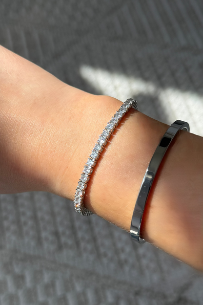 Isabel tennis bracelet white gold